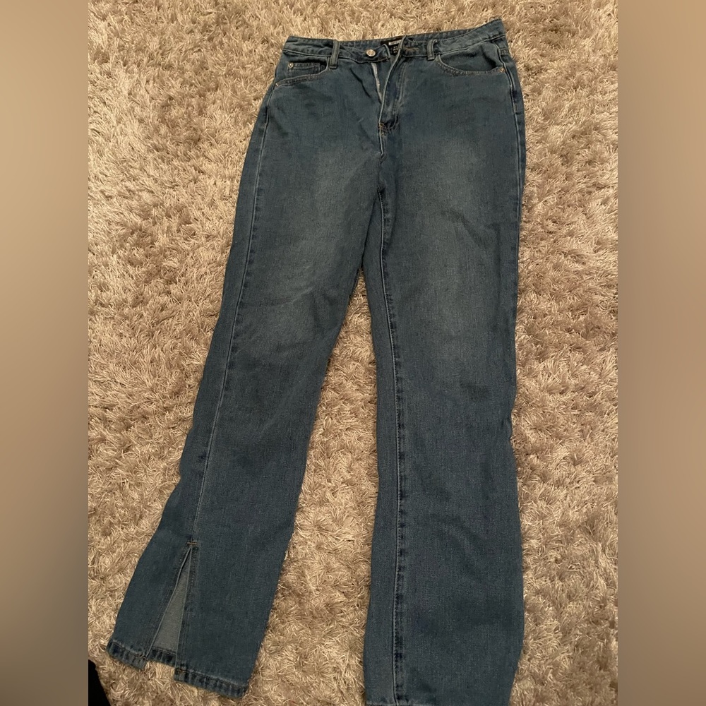 Misguided jeans. Slits in the bottom. Amazing condition.